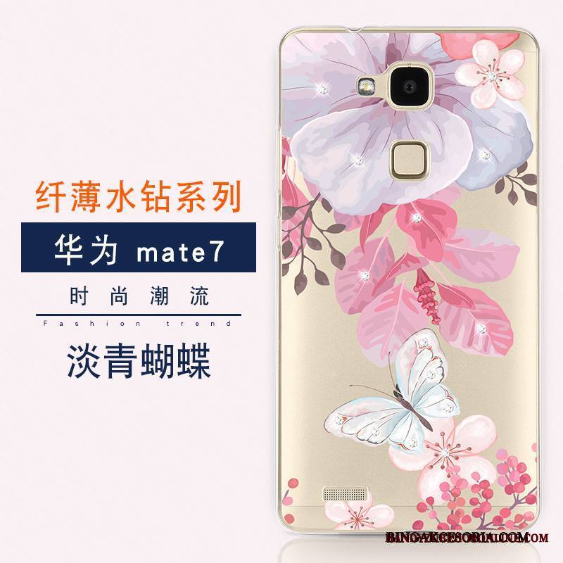 Huawei Ascend Mate 7 Futerał Ochraniacz Miękki Rhinestone Etui Etui Na Telefon Nowy All Inclusive