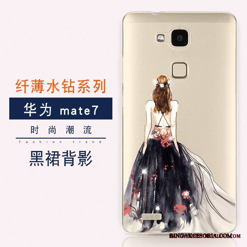 Huawei Ascend Mate 7 Futerał Ochraniacz Miękki Rhinestone Etui Etui Na Telefon Nowy All Inclusive