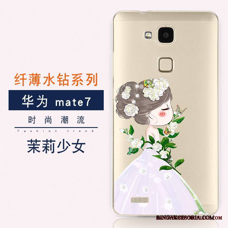 Huawei Ascend Mate 7 Futerał Ochraniacz Miękki Rhinestone Etui Etui Na Telefon Nowy All Inclusive