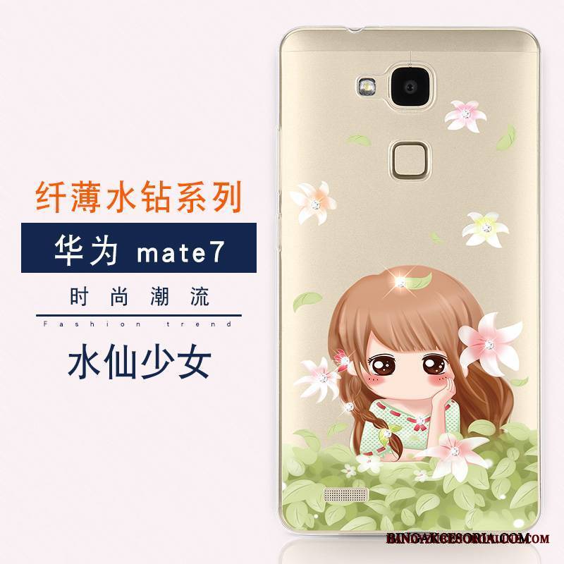 Huawei Ascend Mate 7 Futerał Ochraniacz Miękki Rhinestone Etui Etui Na Telefon Nowy All Inclusive