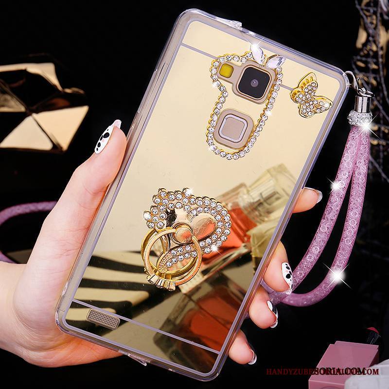 Huawei Ascend Mate 7 Futerał Tendencja Rhinestone Złoto Telefon Komórkowy Nowy Kreatywne Etui