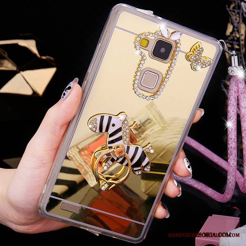 Huawei Ascend Mate 7 Futerał Tendencja Rhinestone Złoto Telefon Komórkowy Nowy Kreatywne Etui