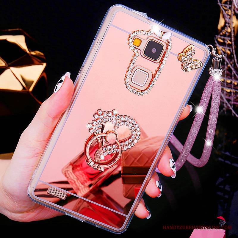 Huawei Ascend Mate 7 Futerał Tendencja Rhinestone Złoto Telefon Komórkowy Nowy Kreatywne Etui