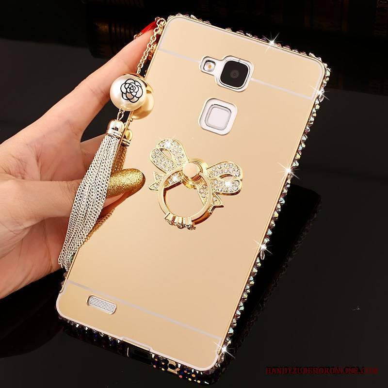 Huawei Ascend Mate 7 Ochraniacz Futerał Tendencja Z Kryształkami Różowe Trudno Rhinestone