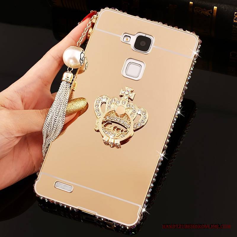 Huawei Ascend Mate 7 Ochraniacz Futerał Tendencja Z Kryształkami Różowe Trudno Rhinestone