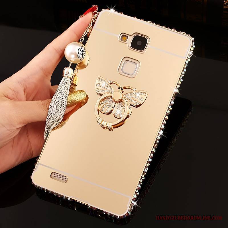 Huawei Ascend Mate 7 Ochraniacz Futerał Tendencja Z Kryształkami Różowe Trudno Rhinestone