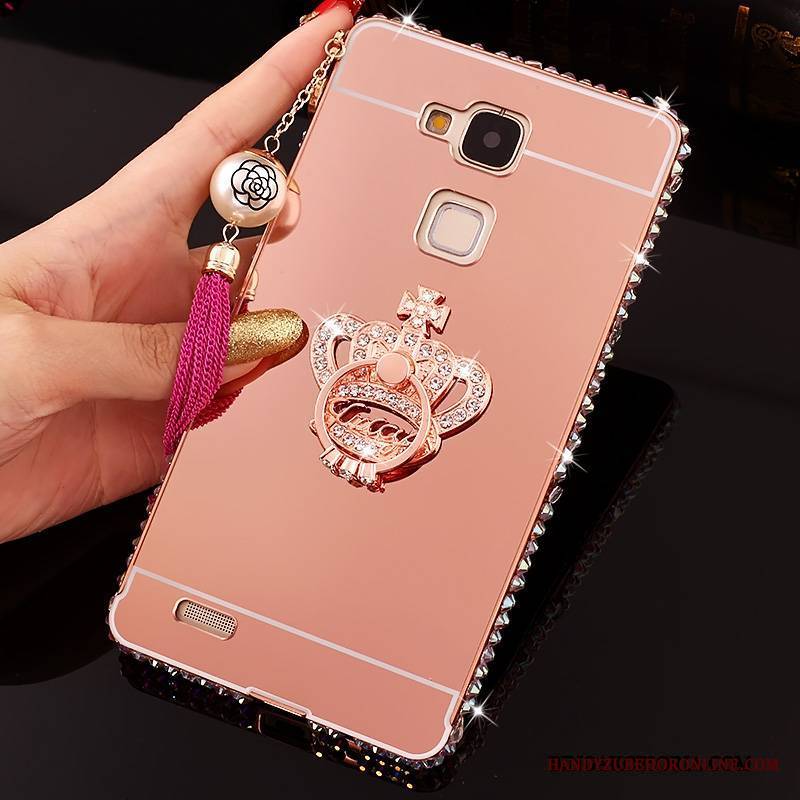 Huawei Ascend Mate 7 Ochraniacz Futerał Tendencja Z Kryształkami Różowe Trudno Rhinestone