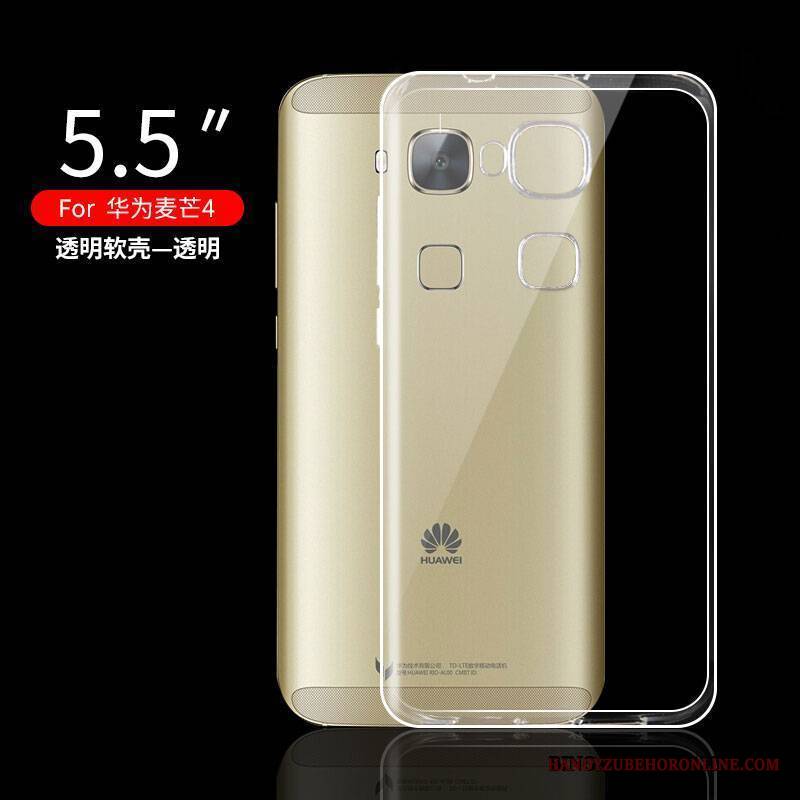 Huawei G7 Plus Przezroczysty Etui Na Telefon Futerał All Inclusive Silikonowe Różowe Ochraniacz