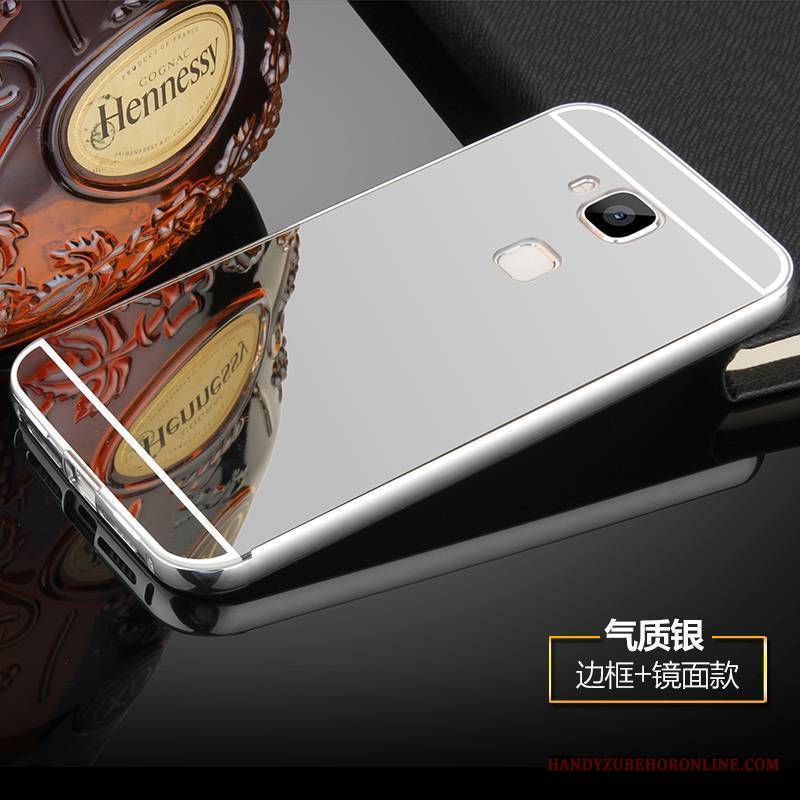 Huawei G9 Plus Futerał Metal Srebro Etui Na Telefon Granica Proszek