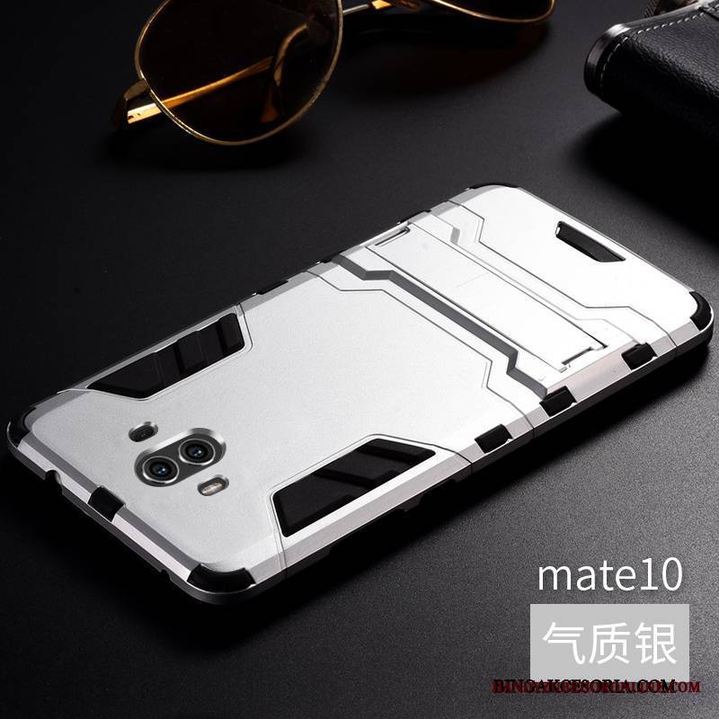 Huawei Mate 10 Futerał Metal Trzy Mechanizmy Obronne Szary Etui Tendencja Osobowość Granica