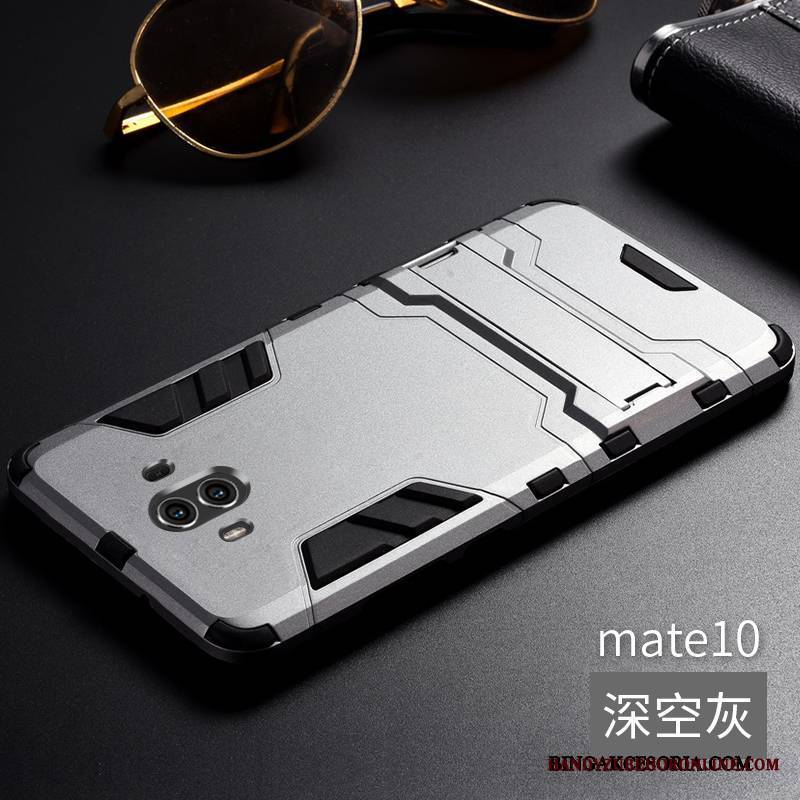 Huawei Mate 10 Futerał Metal Trzy Mechanizmy Obronne Szary Etui Tendencja Osobowość Granica