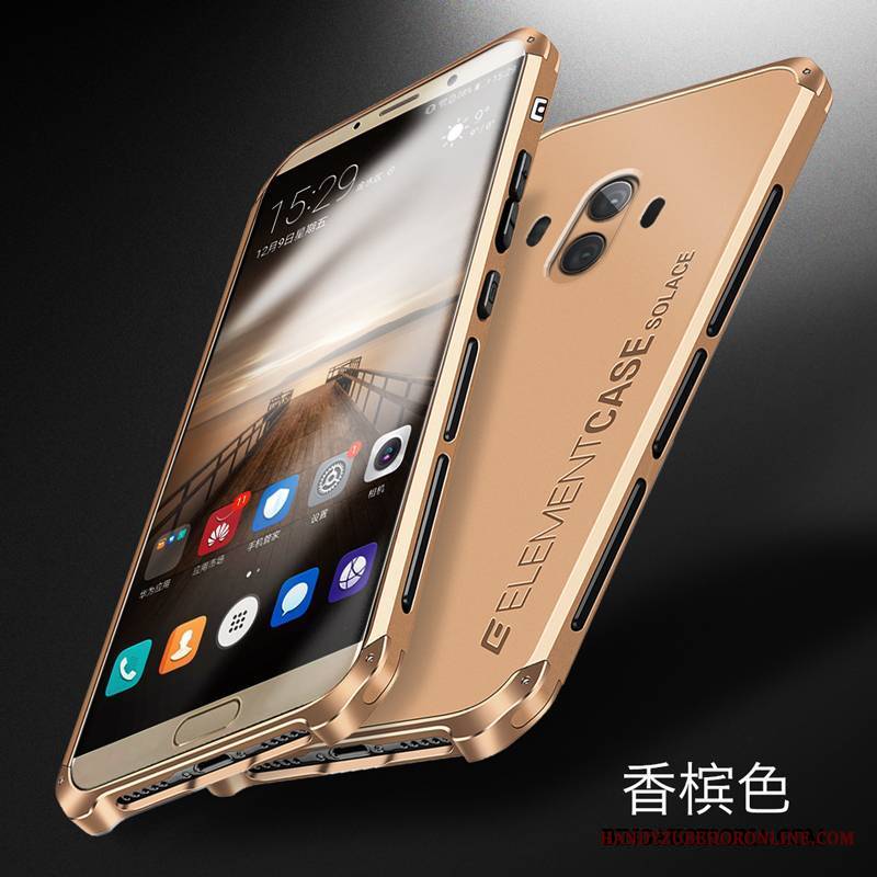 Huawei Mate 10 Futerał Ochraniacz Silikonowe Metal Srebro All Inclusive Etui Anti-fall