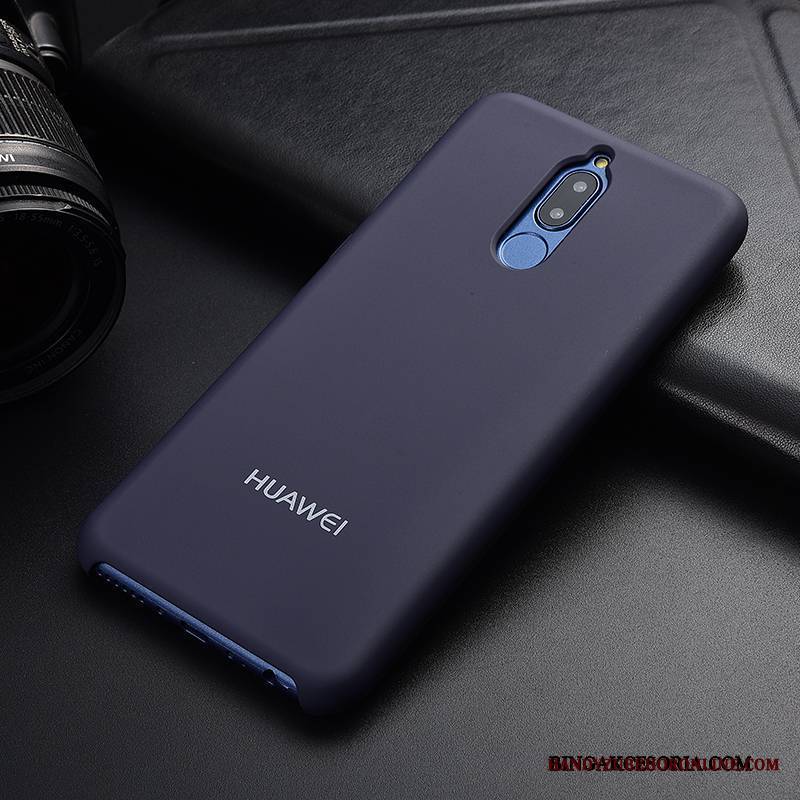 Huawei Mate 10 Lite Futerał Ochraniacz Czarny Miękki Etui Silikonowe Nubuku Tendencja