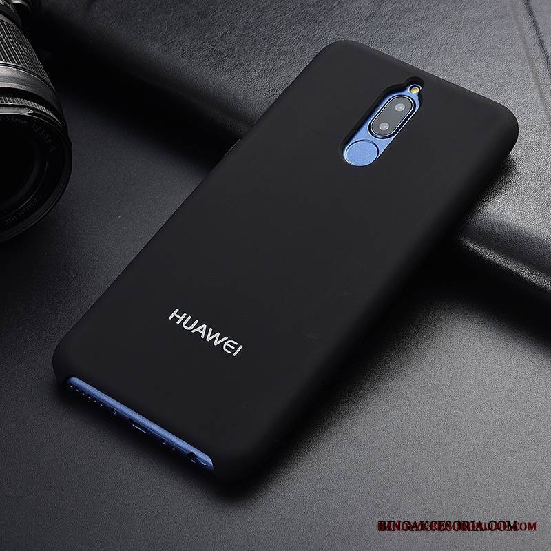 Huawei Mate 10 Lite Futerał Ochraniacz Czarny Miękki Etui Silikonowe Nubuku Tendencja