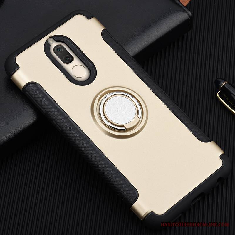 Huawei Mate 10 Lite Magnetyzm Futerał Ochraniacz Czerwony Ring Miękki Etui