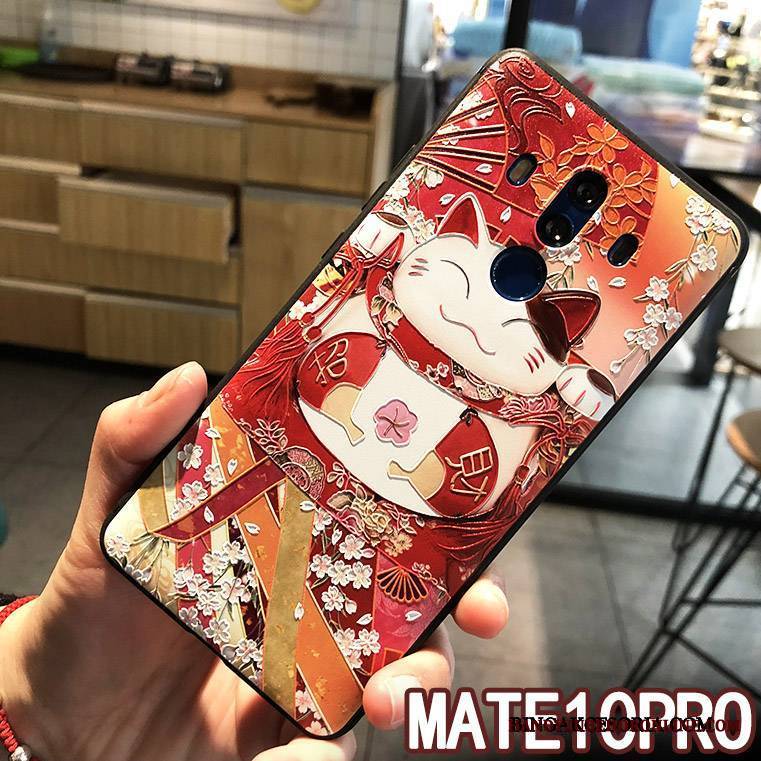 Huawei Mate 10 Pro Futerał Bogactwo Etui Anti-fall Ochraniacz Tendencja Miękki Czerwony