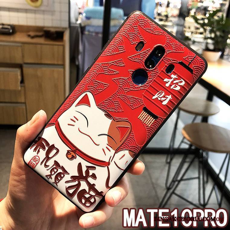 Huawei Mate 10 Pro Futerał Bogactwo Etui Anti-fall Ochraniacz Tendencja Miękki Czerwony