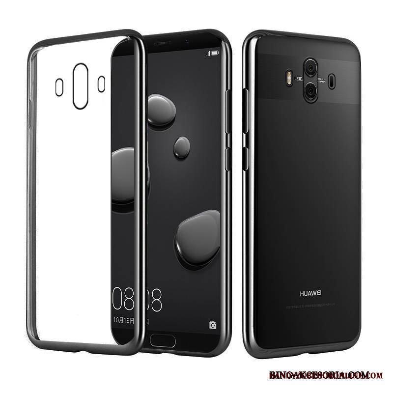 Huawei Mate 10 Pro Futerał Eleganckie Złoto Etui Na Telefon Poszycie Silikonowe Luksusowy Przezroczysty