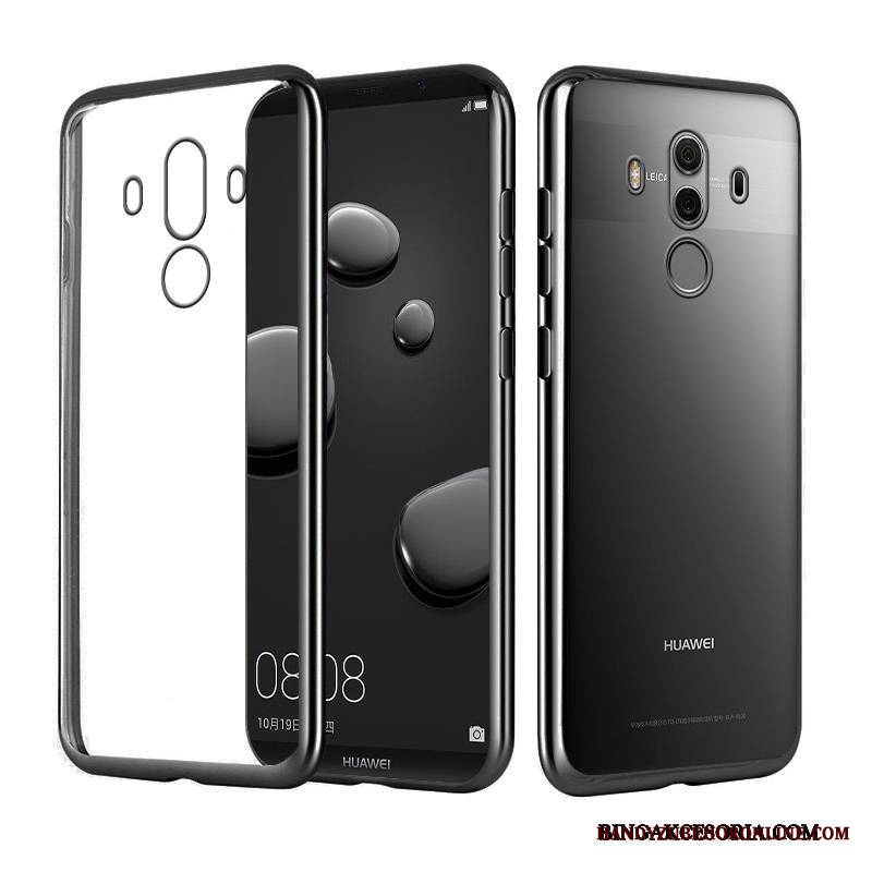 Huawei Mate 10 Pro Futerał Eleganckie Złoto Etui Na Telefon Poszycie Silikonowe Luksusowy Przezroczysty