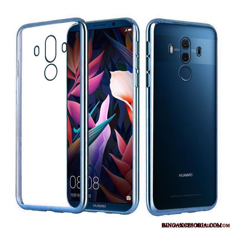 Huawei Mate 10 Pro Futerał Eleganckie Złoto Etui Na Telefon Poszycie Silikonowe Luksusowy Przezroczysty