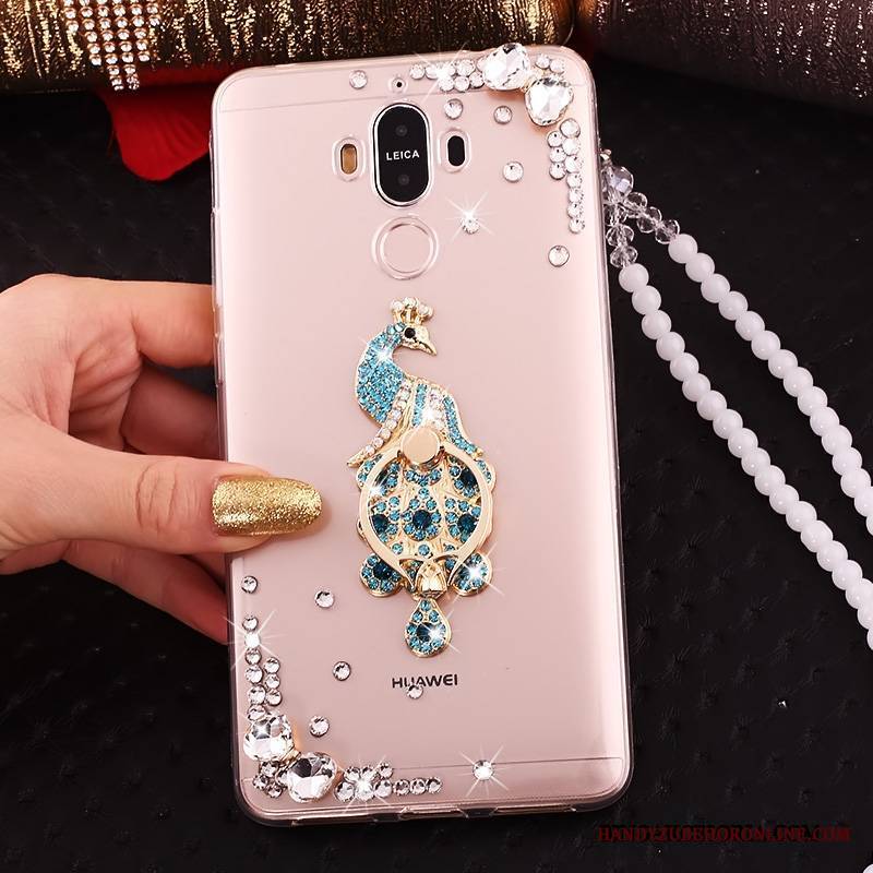 Huawei Mate 10 Pro Futerał Etui Etui Na Telefon Rhinestone Złoto Przezroczysty