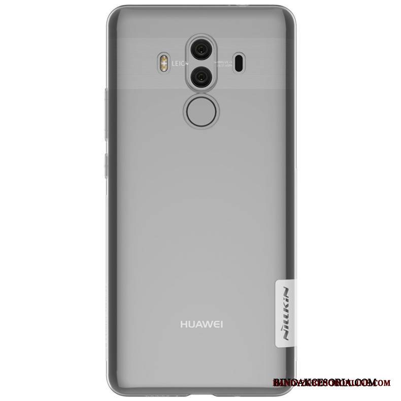 Huawei Mate 10 Pro Futerał Etui Na Telefon Silikonowe Etui Obrzeża Złoto Przezroczysty