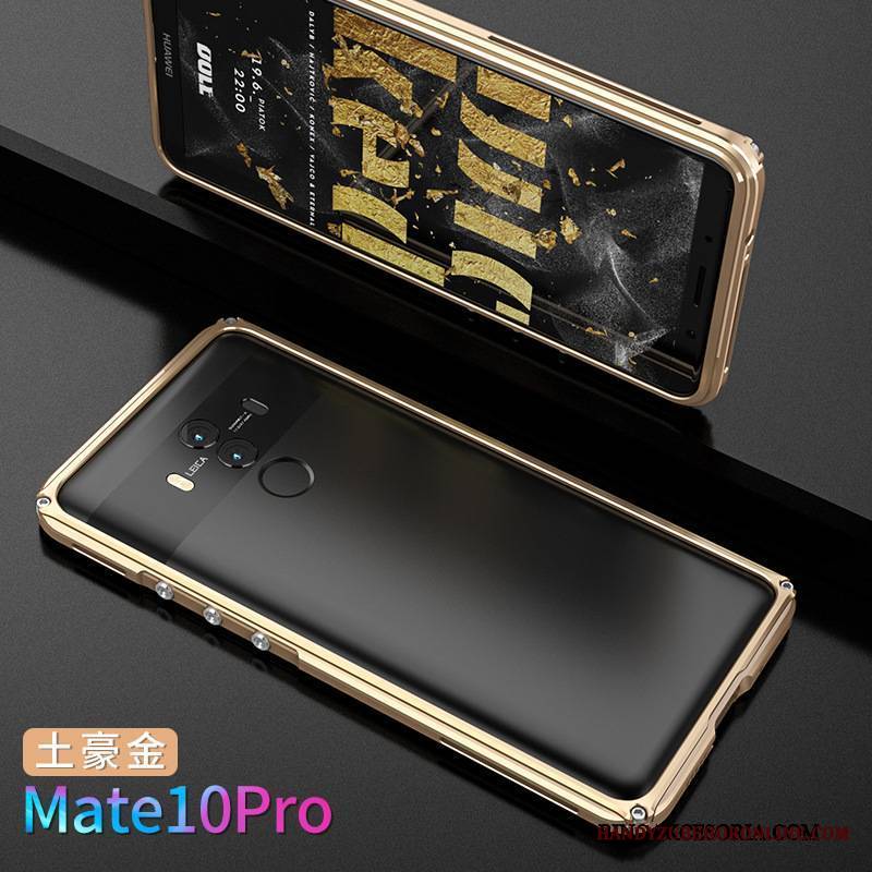 Huawei Mate 10 Pro Futerał Etui Srebro Kreatywne Metal Granica Osobowość Nowy