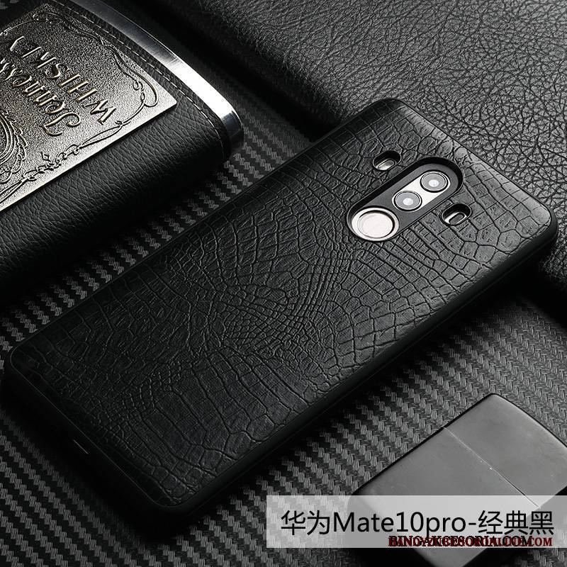 Huawei Mate 10 Pro Jakość Etui Na Telefon Biznes Krokodyl All Inclusive Skórzany Futerał Skóra