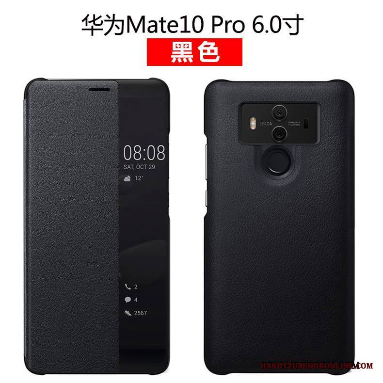 Huawei Mate 10 Pro Klapa Etui Zielony Etui Na Telefon Skórzany Futerał Ochraniacz Prawdziwa Skóra