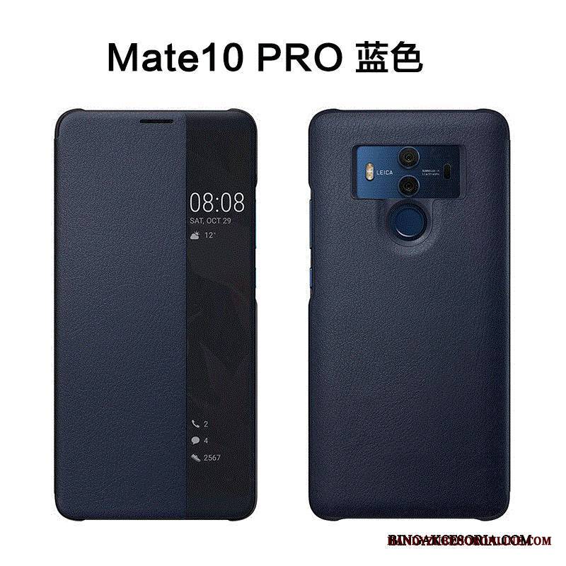 Huawei Mate 10 Pro Klapa Ochraniacz Anti-fall Etui Skórzany Futerał Etui Na Telefon