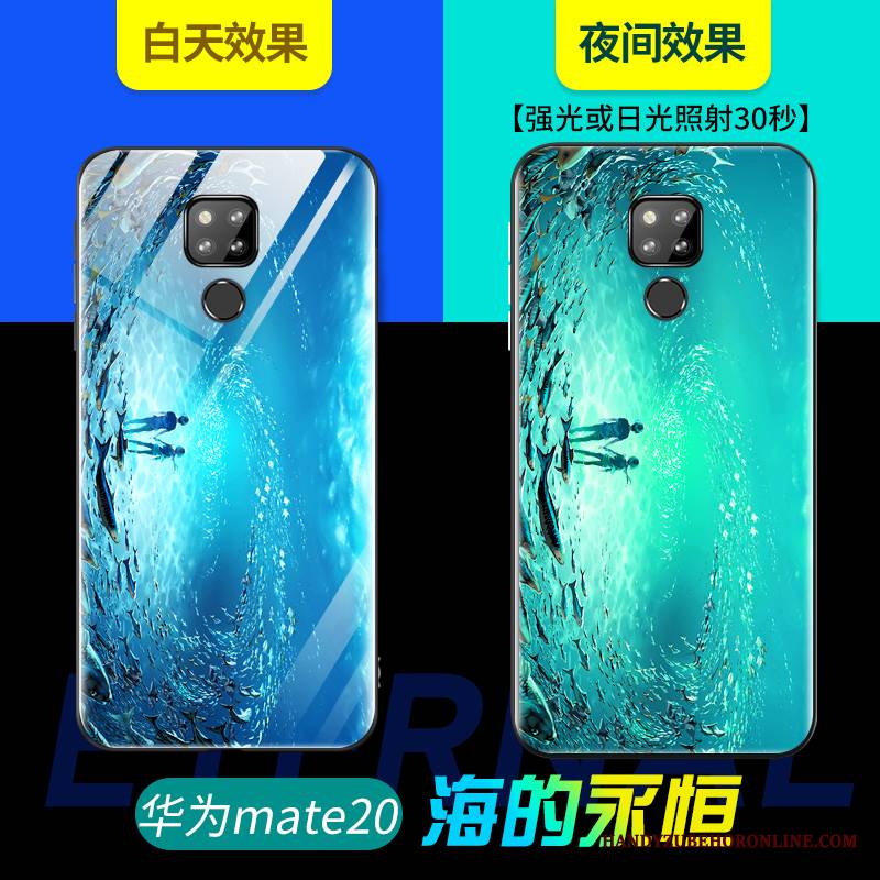 Huawei Mate 20 Futerał Etui Czerwony Netto Etui Na Telefon Szkło Modna Marka Nubuku Niebieski