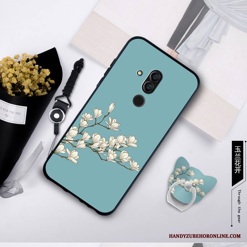 Huawei Mate 20 Lite Futerał Etui Filmy Miękki Ring Szkło Hartowane Anti-fall Etui Na Telefon