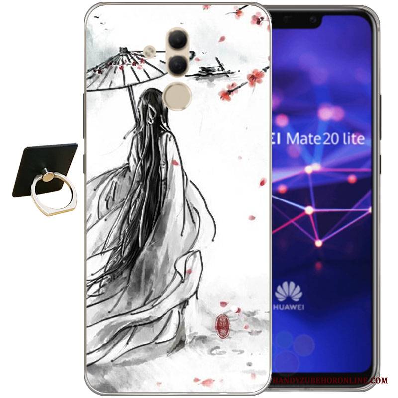 Huawei Mate 20 Lite Futerał Miękki Kreskówka Tendencja Relief Kreatywne Etui