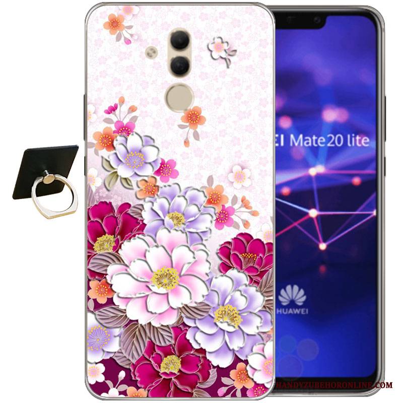 Huawei Mate 20 Lite Futerał Miękki Kreskówka Tendencja Relief Kreatywne Etui