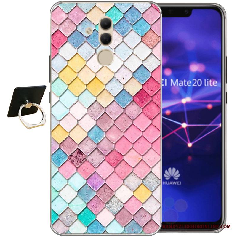 Huawei Mate 20 Lite Futerał Miękki Kreskówka Tendencja Relief Kreatywne Etui