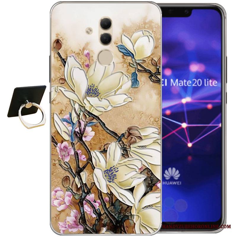 Huawei Mate 20 Lite Futerał Miękki Kreskówka Tendencja Relief Kreatywne Etui