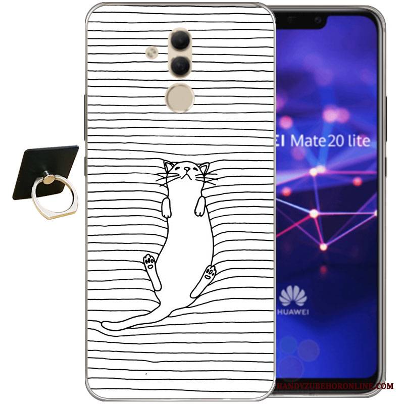 Huawei Mate 20 Lite Futerał Miękki Kreskówka Tendencja Relief Kreatywne Etui