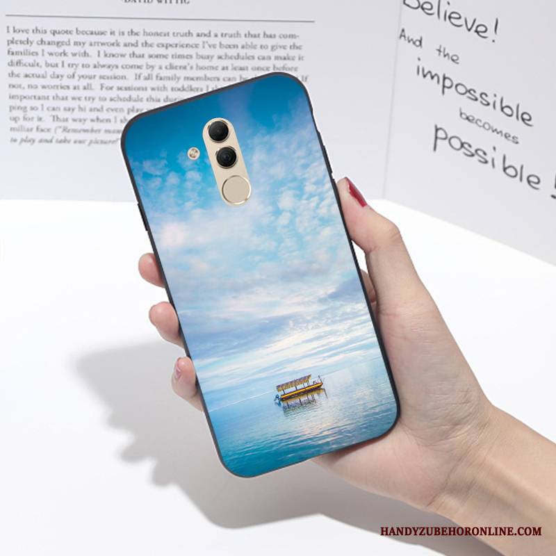 Huawei Mate 20 Lite Futerał Ochraniacz Miękki Anti-fall Różowe Silikonowe Młodzież Osobowość