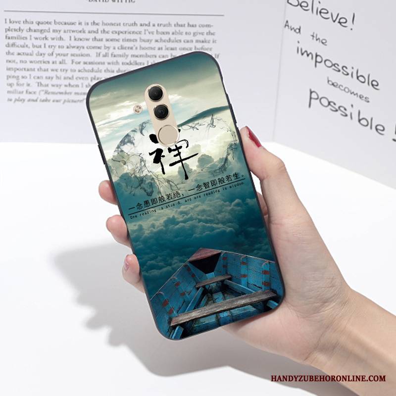 Huawei Mate 20 Lite Futerał Ochraniacz Miękki Anti-fall Różowe Silikonowe Młodzież Osobowość