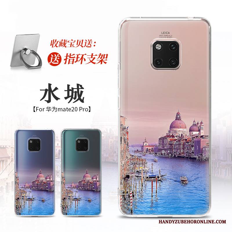 Huawei Mate 20 Pro Futerał Anti-fall Balon Silikonowe Etui Czarny Osobowość Miękki