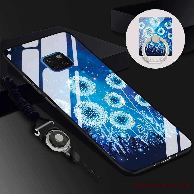 Huawei Mate 20 Rs Futerał Moda Etui Szkło Hartowane Purpurowy Tendencja Chłodzenie