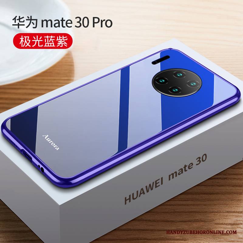 Huawei Mate 30 Pro Futerał All Inclusive Czerwony Netto Etui Na Telefon Wysoki Koniec Granica Metal Szkło