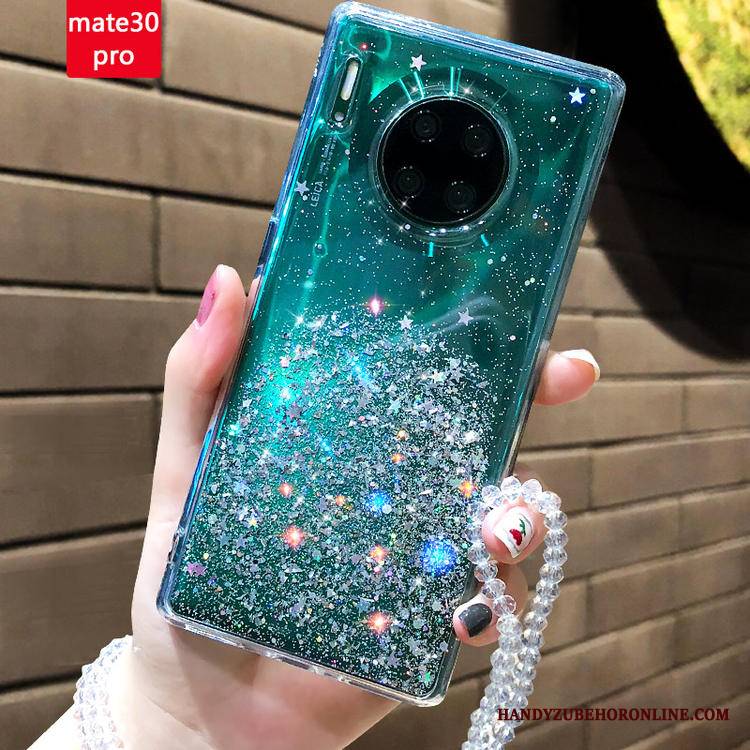 Huawei Mate 30 Pro Futerał Etui Na Telefon Czerwony Netto Zielony Ochraniacz Quicksand Tendencja Przezroczysty