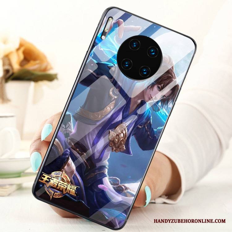 Huawei Mate 30 Szkło Hartowane Etui Filmy Telefon Komórkowy Moda Ring Futerał