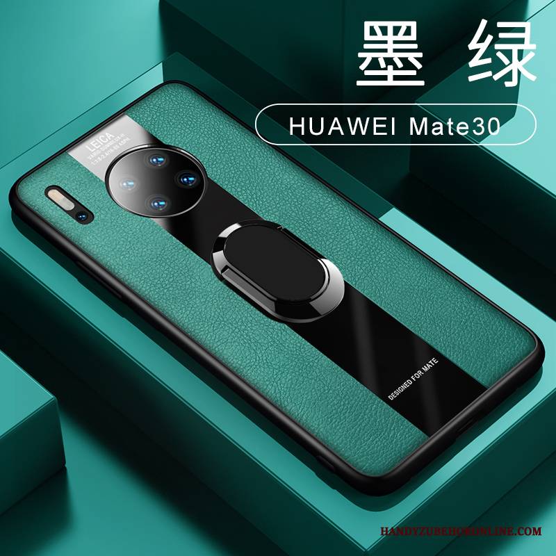 Huawei Mate 30 Zielony Nowy Skórzany Futerał Anti-fall All Inclusive Magnetyzm Cienkie