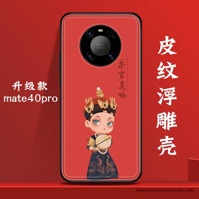 Huawei Mate 40 Pro Futerał Kreatywne Osobowość Anti-fall Modna Marka Etui Na Telefon Chiński Styl Nowy