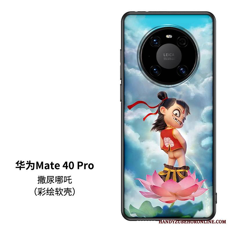 Huawei Mate 40 Pro Futerał Modna Marka Kreskówka Silikonowe Kreatywne Khaki Zakochani Tendencja