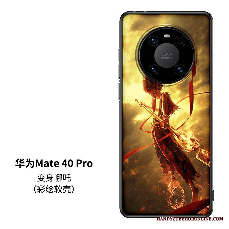 Huawei Mate 40 Pro Futerał Modna Marka Kreskówka Silikonowe Kreatywne Khaki Zakochani Tendencja