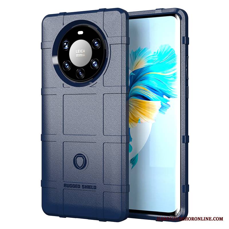 Huawei Mate 40 Pro+ Futerał Skóra Etui Na Telefon Ochraniacz Telefon Komórkowy Silikonowe Anti-fall Szary