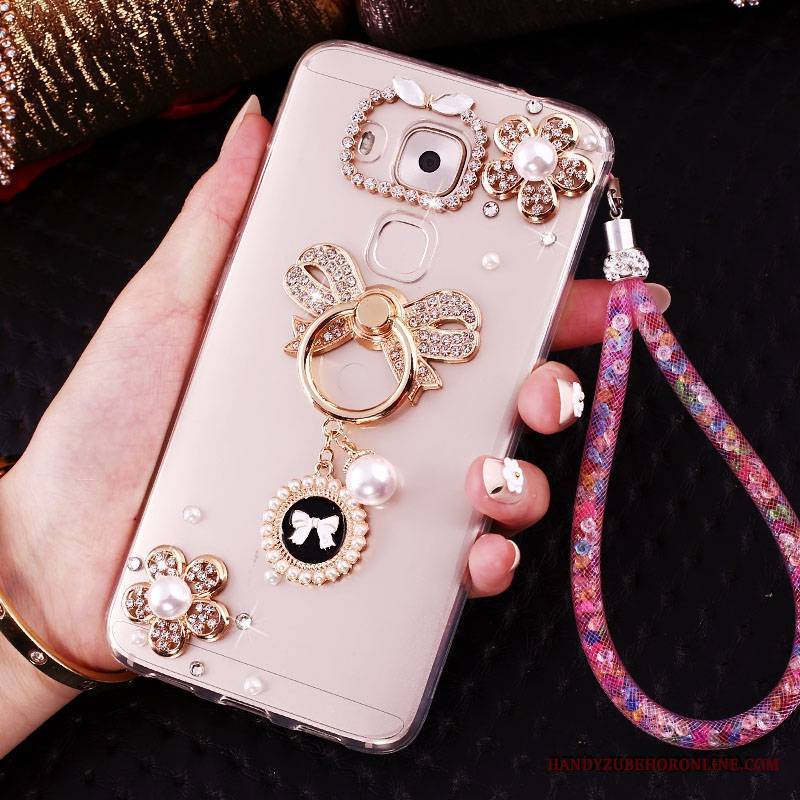 Huawei Mate 8 Futerał Etui Kreatywne Złoto Ring Rhinestone Etui Na Telefon